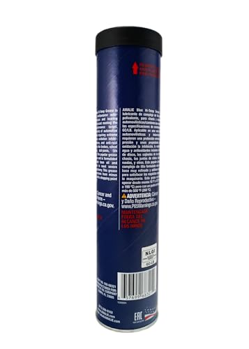 Amalie Blue Hi-Temp Grease #2 (160-68321-91) 14 Oz Tube, Pack of 10 | Made in USA - size: 14 Ounce