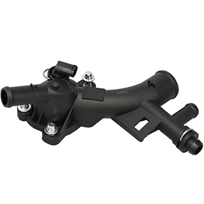 IRONTEK 25193922 Engine Coolant Thermostat Housing Water Pump Outlet Fit for 2011-2018 for Buick Encore for Chevy Cruze Sonic Trax 1.4L 1.8L, 55565334 902-846 1338030
