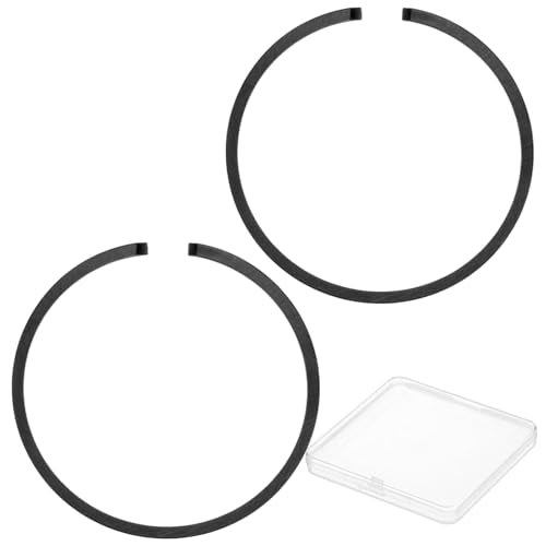 M METERXITY 2-Pack Engine Piston Rings Kit, 34mm x 1.5mm Thick Ductile Iron Piston Ring Set Standard Replacement for Small Engines/Motors/Machinery [Black] - size: 34mm x 1.5mm