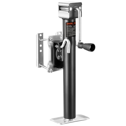 VEVOR Trailer Jack, 2500 lbs Dynamic Load Capacity, Heavy Duty Swivel Bolt-on Trailer Jack with Ergonomic Handle, 15-inch Vertical Travel, Suitable for RV, Horse, Utility, Camping and Yacht Trailers - size: 2500lbs