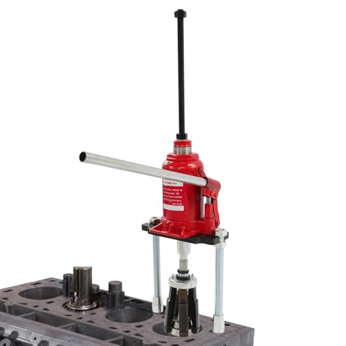 20T Cylinder Liner Puller, Universal Hydraulic Ball Joint Press Kit, 44092lbs Pulling Force Heavy Duty Disassembly Tool, Auto Mechanic Extractor, for Auto Repair, Garage, Workshop