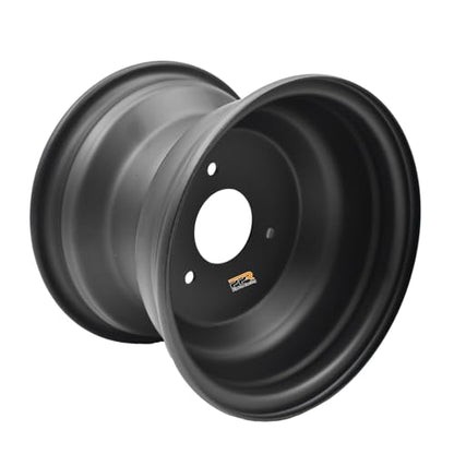 8" Rear Wheel Rim with 3 Holes Fits for Most ATV Go Kart Off-Road Dirt Pit Bike Quad Dirt Bikes Street Bikes (Rear-Black) - size: 8" wheel rim-rear