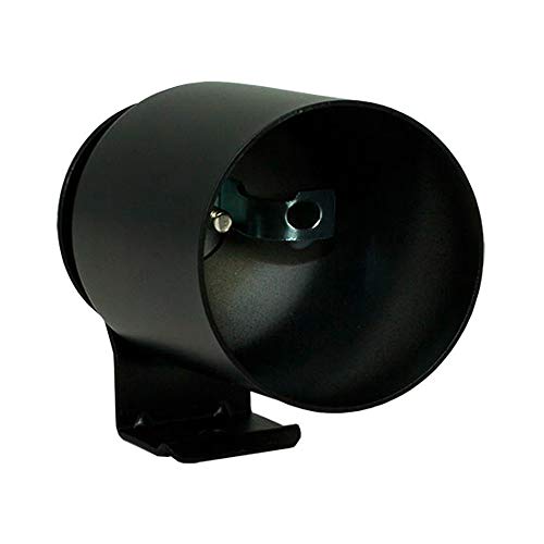 GlowShift Universal Black Metal Single Dashboard Gauge Pod Holder - size: 52mm