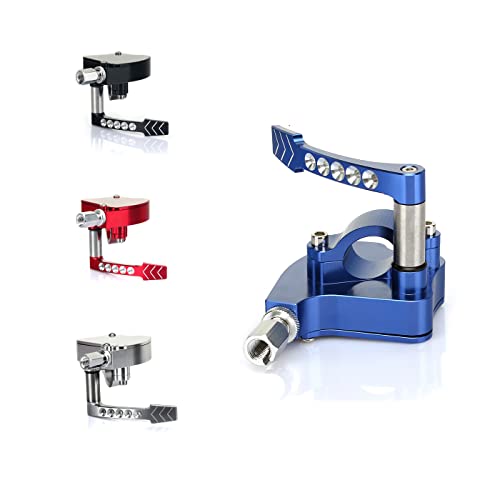 TARAZON Universal Billet CNC 7/8" ATV Throttle Lever Thumb Controller Thumb Throttle Assembly, for Yamaha, for Suzuki, for Polaris, for Can-Am, for Kawasaki, for Honda, for Arctic Cat, for KYMCO, Blue