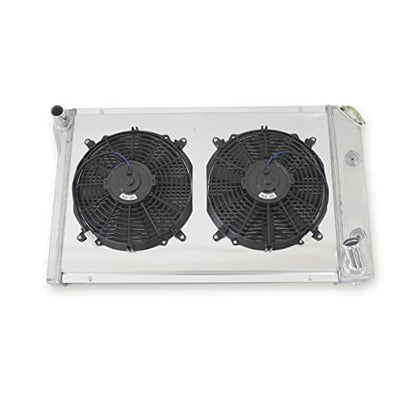 3-Row Aluminum Radiator Fan Shroud 2X12 Inches Dia. 1977-1982 78 79 - size: 75
