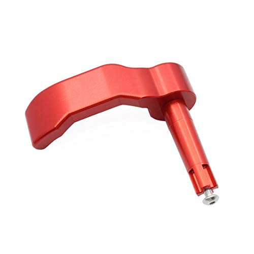 Thumb Throttle Lever CNC Aluminum Replacement Compatible with Polaris Sportsman 450/550/570/850/1000 Fit Scrambler 550/850/1000 2009-2025 (Red) - color: red