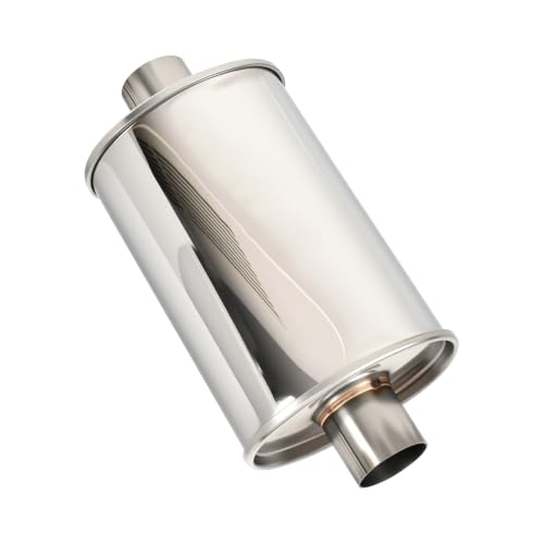 2.0'' Inch Ultra Quiet Exhaust Resonator,Performance Muffler Resonator 2.0" Inlet 2.0" Outlet 14" Overall Length T304 Stainless Steel Universal Fitment - size: 2.0''Inch