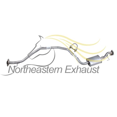 Exhaust Resonator Pipe and Muffler Kit Compatible with Honda Insight 2010-2014 1.3L | Stainless Steel | Northeastern Exhaust | Free Gaskets, Clamp, Hangers and Bolt Kit Included | Direct-Fit - color: Resonator & Muffler Kit