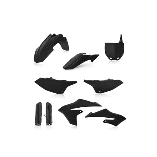Acerbis Full Plastic Kit – Compatible with Yamaha YZ65 (18-25) – black - color: black