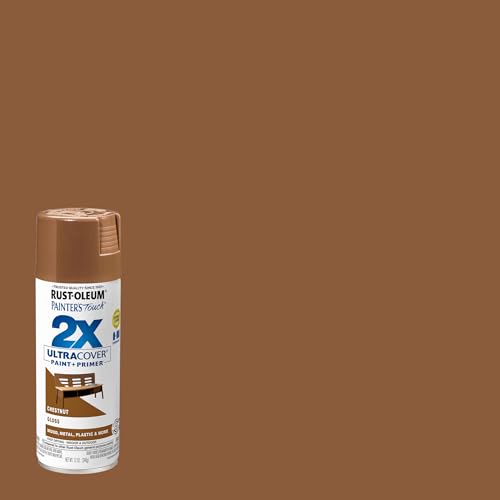 Rust-Oleum 249847 Painter's Touch 2X Ultra Cover Spray Paint, 12 oz, Gloss Chestnut (Pack of 4) - color: Gloss Chestnut, size: 12 Ounce (Pack of 4)