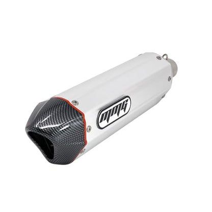 MMG Exhaust System Muffler, GY6 125cc/150cc, Metallic Silver