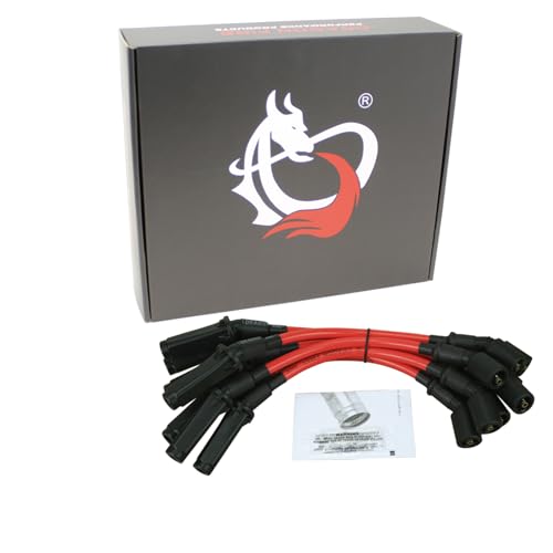 AIP Electronics Dragon Fire Race Series High Performance 10.2mm Ignition Spark Plug Wire Set Compatible with 1999-2007 Chevy and GMC LS1 VORTEC 4.8L 5.3L 6.0L OEM Fit PWGMV-DF