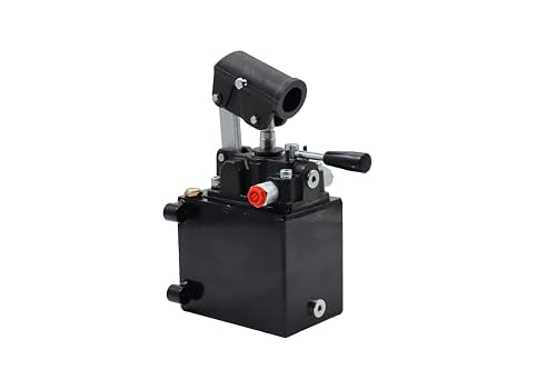 Spare Parts Holland - Double Acting Hydraulic Piston Hand Pump with Release Knob, Hand Operated Hydraulic Pump 3/8" NPTF Ports (2.7 CID 1 Qrt Tank (0.27 Gal) - style: 2.7 CID 1 Lt. tank (0.27 Gal)