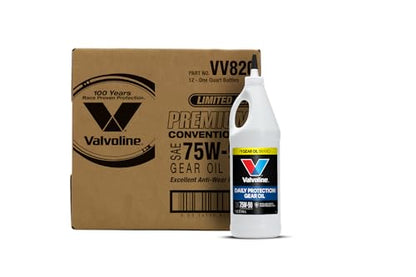Valvoline High Performance SAE 75W-90 Gear Oil 1 QT, Case of 12 - size: 1 Quart (Case of 12)