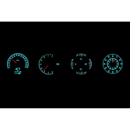 Dakota Digital RTX-70D-CLG-X Retrotech Gauge Instrument System Compatible with 1970-74 Challenger and 1970-74 Cuda with Rallye Dash
