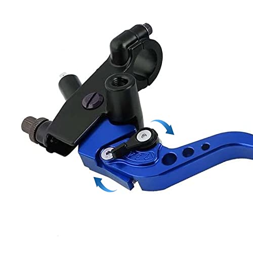 PACEWALKER Universal Motorcycle 7/8" 22mm Handlebar Brake Master Cylinder Clutch Lever CNC Left & Right Set for Honda Kawasaki Suzuki Yamaha Blue - color: Blue