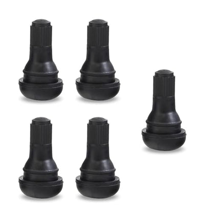 5 PCS Rubber Snap-In Tire Valve Stem, Durable TR412 Tubeless Valve Core Replacement, Universal Automotive Tire Valve Stem for Cars & Motorcycles - size: TR412