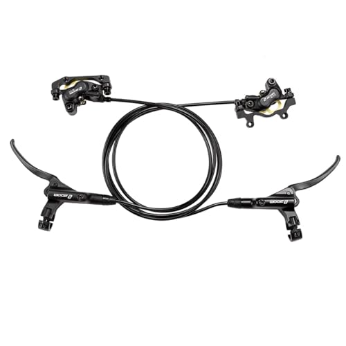 BUCKLOS Zoom 4 Piston Pre-Bled MTB Hydraulic Disc Brake Set - color: Front+Rear