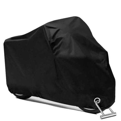 Motorcycle Scooter Cover Waterproof Outdoor - Large Oxford 250cc 150cc 50cc Scooter Cover, Heavy-Duty Motorbike Protection with Lock Holes & Storage Bag Against Dust, Debris, Rain Fit up to 96''