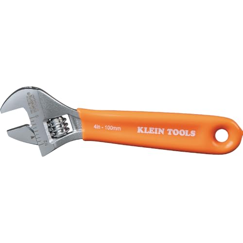 KLEIN TOOLS O5064 4-Inch Extra-Capacity Adjustable Wrench - size: 4-Inch