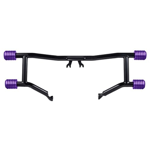 Advanblack Protek Two Step Highway Peg Crash Bar with CNC Slider Fit for 2014-2025 Harley Touring Road Glide Street Glide Electra Glide – Engine Guard Performance Upgrade (Purple CNC) - color: Purple CNC