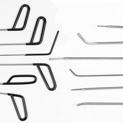 WHDZ Paintless Dent Repair Rods 11Pcs Auto Body Paintless Dent Repair Tools Kit for Door Dings Hail Repair and Dent Removal - color: 11PCS AC