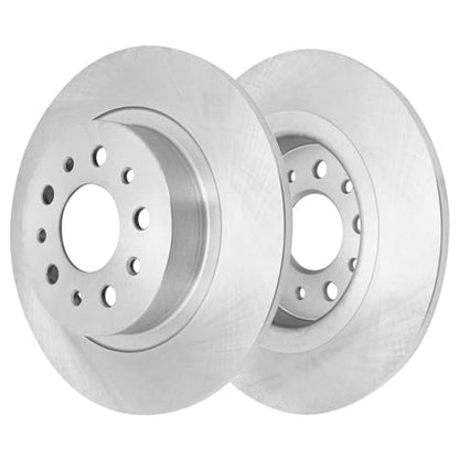 Detroit Axle - 4pc Brake Rotors for Fiat 2014-2020 500L, Disc Brake Rotors - size: 4R53307/kit