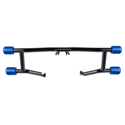 Advanblack Protek Two Step Highway Peg Crash Bar with CNC Slider Fit for 2014-2025 Harley Touring Road Glide Street Glide Electra Glide – Engine Guard Performance Upgrade (Blue CNC) - color: Blue CNC