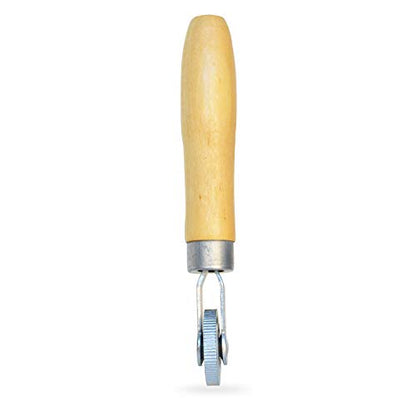 Tire Patch Roller Wooden Handle 1 1/2" Dia Tire Repair Tool (6mm)