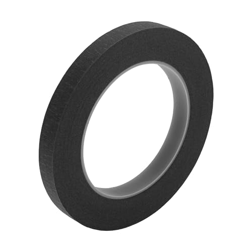 Masking Tape, 0.5 Inches x 32.8 Yards DIY Car Auto Paint Painters Tape Black, 1 Pc - color: Black, size: 0.5 Inches x 32.8 Yards