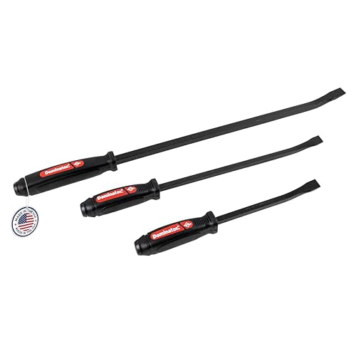 Mayhew Tools Mayhew 61355 Dominator Screwdriver Pry Bar Set, Curved, 3-Piece - color: Red, size: 3-Piece Curved