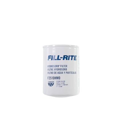 Fill-Rite F2510HM0 10-Micron Water Detecting Fuel Filter – 25 GPM Diesel, Gasoline, B20 Biodiesel & E15 Ethanol Compatible - style: 25 GPM Hyrdosorb Pony