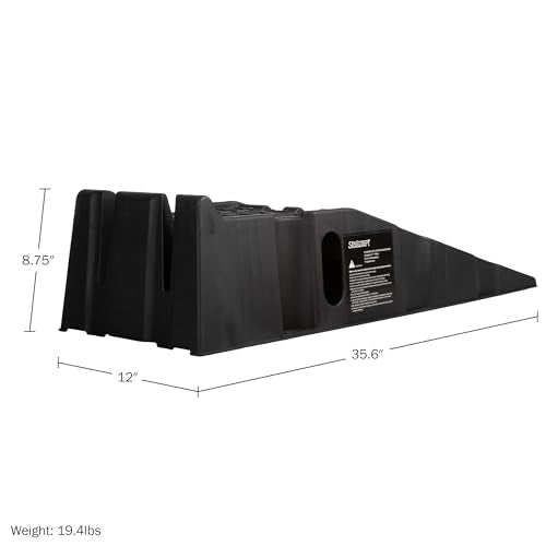 Stalwart Heavy Duty Car Ramps with 13,000lb GVW Capacity, 2-Pack