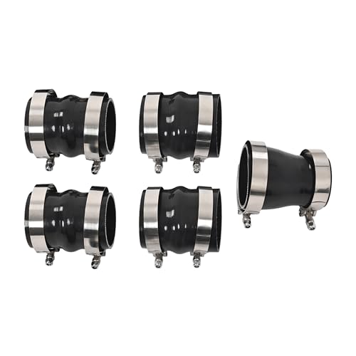 KUAFU Intercooler Pipe and Boot Kit Compatible with 11-16 Silverado Sierra - color: Black