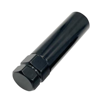 AUCELI 6 Point Spline Lug Nuts Key Tuner Socket Tool, Automotive Wheel Lock Removal Kit for Wrench with 3/4” & 13/16" Hex, Compatible with 12x1.5 12x1.25 1/2" x20 Thread Size, Universal Fit（Black） - color: Black