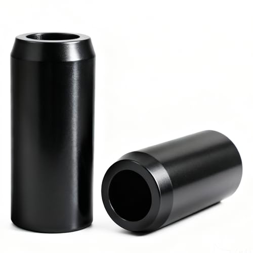 Motorcycle Crash Bar Sliders End Caps Derlin for Harley Touring Softail Sportster 1.25" Engine Guard Saddlebag Guard M12 2PCS (Black 1.25-inch) - color: Black 1.25-inch