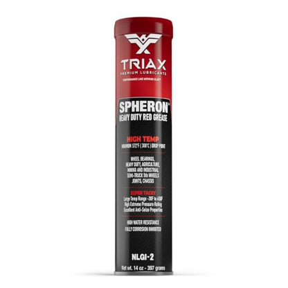TRIAX Spheron High Temp Wheel Bearing Grease, Tacky Lithium Complex, Heavy Duty Waterproof (14 Oz Tube) - size: 14 Ounce Tube