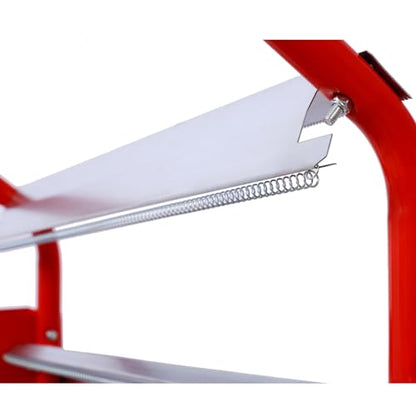 18” Multi-Roll Masking Paper Dispenser with Storage Tray - color: Red