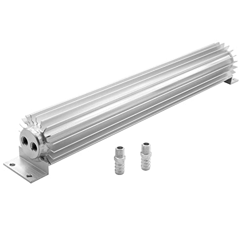 Universal 18" Dual Pass Aluminum Finned Transmission Oil Cooler - size: 18" Oil Cooler
