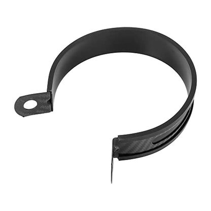 F FIERCE CYCLE 89mm 3.5" 3 1/2 Inch Motorcycle Exhaust Band Joint Clamp Muffler Pipe Stainless Steel Black - color: Black
