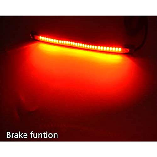 Motorcycle LED Turn Signal Tail Brake Stop Integrated Light 8" Rear LED Motorcycle Taillight License Plate Light Strip for Bike ATV SUV