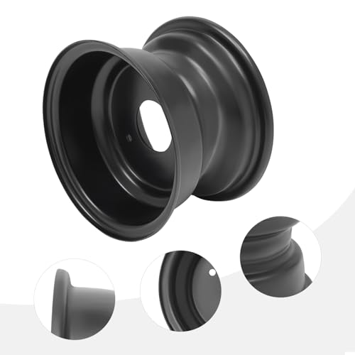 7'' Atv Wheel Rim 16x8-7 3-Hole Tire Wheel Rim for 125cc ATV Black (Diameter: 200mm/7.87in)