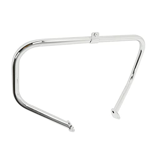 TCT-MOTORPARTS Engine Guard Highway Crash Bar Footpegs Footrest for Harley Touring Road King Glide Street Glide Electra Glide 1997-2008 - color: Chrome Engine Crash Bar+Footpegs #2
