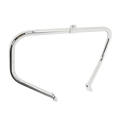 TCT-MOTORPARTS Engine Guard Highway Crash Bar Footpegs Footrest for Harley Touring Road King Glide Street Glide Electra Glide 1997-2008 - color: Chrome Engine Crash Bar+Footpegs #2