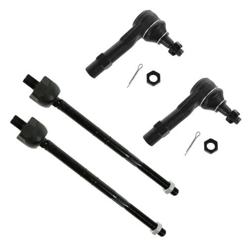 TRQ Inner and Outer Driver and Passenger Side Tie Rod Set 4 Piece - style: PSA55202