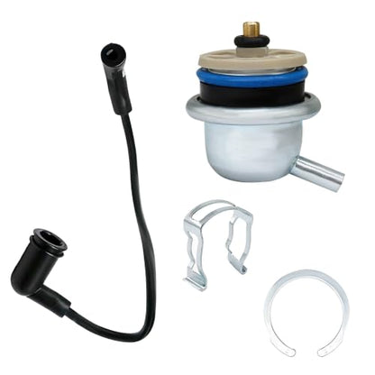 Fuel Injection Pressure Regulator with Vacuum Line Fit for Chevrolet Avalanche 1500 Express 1500 2500 3500 for Silverado Suburban Tahoe Trailblazer GMC Buick Cadillac Hummer Isuzu # 17113660 17113556