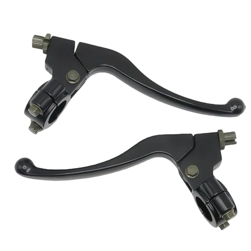 Black Left Right 22mm 7/8" Universal Clutch Brake Handle Levers Perch for CRF50 CRF70 CRF80 CRF100 CRF150 XR50 XR80 XR100 Xtreme 125cc Chinese 110cc Pit Dirt Motor Bike Motocross