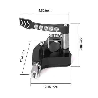 EATAKWARD 7/8" 22mm Universal Billet Throttle Thumb Assembly, ATV Throttle Lever Thumb Controller, Replacement for Yamaha Suzuki Polaris Can-Am Kawasaki Honda Arctic Cat KYMCO Dirt Bike ATV, Black - color: Black