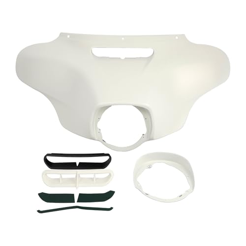 HR3 Bonneville Salt Denim Batwing Outer Fairing Body + Vent Trim Compatible with 2018 Street Glide Special FLHXS - color: Bonneville Salt Denim