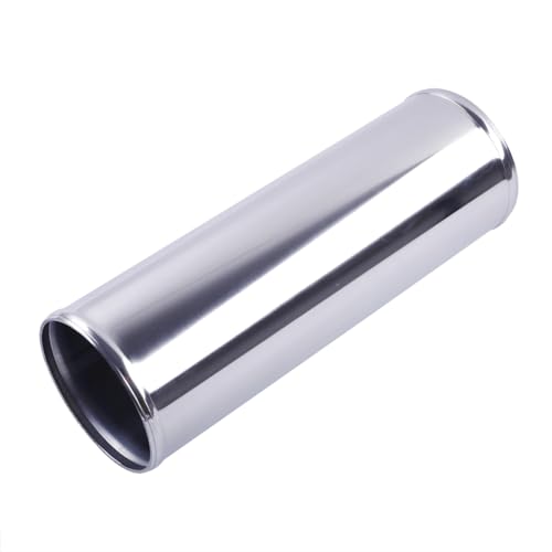 Aluminum Pipe Tube Intercooler Hose OD89mm(3.5"), 6061 Aluminu Air Intake Tube, Length 11.8" (300mm), Thickness 2mm Silver Aluminum Alloy Exhaust Pipe - size: OD89(3.5"), style: Straight